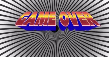 Başlangıçta mavi taban gösteriliyor, 3D oyun üzerinden sıcacık eğimli titreşim tünelinin sonuna geçiyor. Dijital sanat, grafik tasarımı, sinematik, soyut, fütüristik, hareketli grafikler, görsel efektler