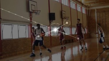 Top atıcısı top sürme sahası aktifleştiriyor sıçrama analitiği için eşleşme haritası çıkartıyor. Spor, atletizm, rekabet, dijital, teknoloji, performans, takım çalışması