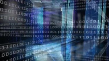 Başlangıçta veri merkezi koridorunda kaydırarak veri akışını görselleştiren ikili bir kaplama oluşturuldu. Teknoloji, siber güvenlik, dijital, ağ, altyapı, modern, gelecekçi