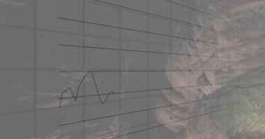 Şeffaf 3D ızgara üzerindeki el çizimi grafiği mağara verilerini inceleyen kaşifler olarak renk bölgelerini başlatıyor. Veri görselleştirme, jeolojik analiz, büyüleyici teknoloji, macera, keşif, engebeli arazi, bilimsel araştırma