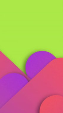 Çiçek tasarımlarına karşı soyut şekillerin dijital animasyonu ve yeşil arka planda kopya alanı. Çiçek tasarımları kavramına sahip arkaplan