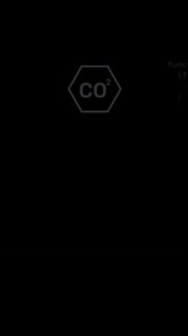 Animation of wavy lights and eco icons on black background. Network, eco awareness and technology concept digitally generated video.