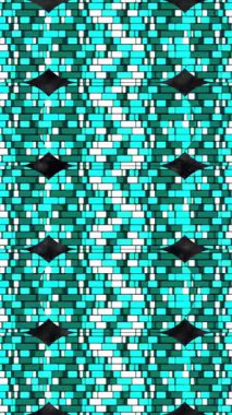 Siyah arkaplanda hareket eden ışık şekillerinin animasyonu. Teknoloji, iş ve dijital arayüz kavramı dijital olarak oluşturulmuş video.