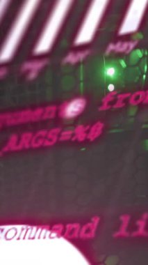 Animation of financial data processing over computer servers. Global business, finances, computing and data processing concept digitally generated video.