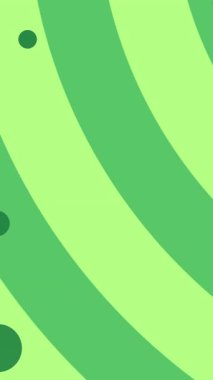 Çemberdeki sebzelerin ve yeşil çizgili arka planda hareket eden noktaların canlandırılması. Gıda, meyve, sebze ve dünya vegan günü konsepti dijital olarak üretilen video.