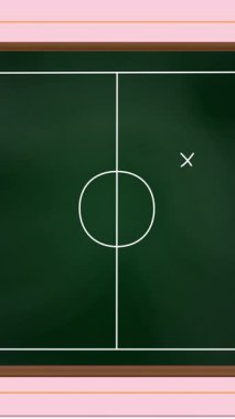 Basketbol sahasının taktik ve strateji çizimleriyle canlandırılması. Spor, rekabet, strateji, oyun ve oyun konsepti dijital olarak oluşturulmuş.