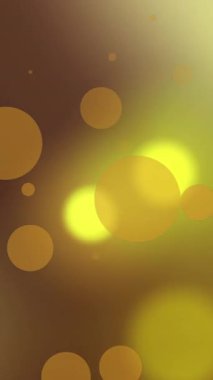 Siyah arkaplana karşı parlak sarı ve turuncu ışık noktalarının animasyonu. Teknoloji arka plan kavramı