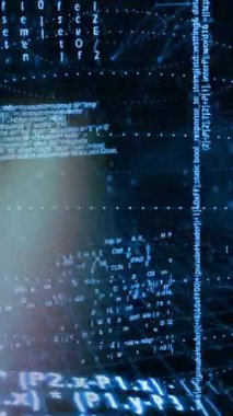 Siyah arkaplandaki bağlantı ağı üzerinden veri işleme animasyonu. küresel bağlantılar, bilgisayar ve dijital arayüz konsepti dijital olarak oluşturulmuş video.