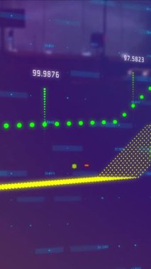 Animasyon grafikleri ve istatistikleri hızlı ileri saralım. dijital arayüz video oyunu konsepti dijital olarak oluşturuldu.