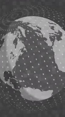 Gri arka planda ai chat ve veri işleme animasyonları. Küresel yapay zeka, bulut hesaplama, dijital arayüz ve veri işleme konsepti dijital olarak oluşturulmuş video.