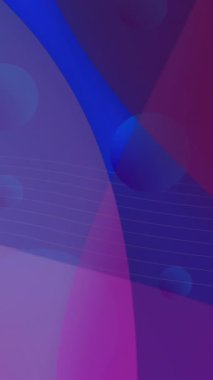 Mavi arka planda hareket eden renkli şekillerin canlandırması. Sosyal medya ve iletişim arayüzü kavramı dijital olarak oluşturulmuş video.