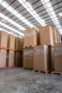 Envanterdeki odaklanmamış resim karton kutuları