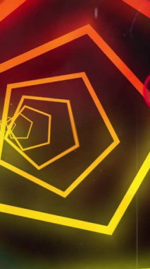 Siyah arkaplan üzerinde medya simgeleri ve şekillerinin canlandırılması. Sosyal medya ve dijital arayüz kavramı dijital olarak oluşturulmuş video.