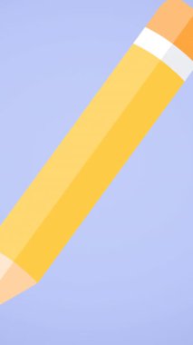 Mavi arkaplanda hareket eden kalem simgesinin canlandırması. okul, eğitim ve öğrenim konsepti dijital olarak oluşturulmuş video.