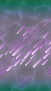 Siyah zemin üzerindeki ışık ve çizgilerin animasyonu. Işık, şablon ve hareket konsepti dijital olarak oluşturulmuş video.