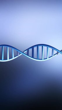 Mavi ve siyah arkaplan üzerinde kopyalama alanı ile dönen DNA iplikçiklerinin animasyonu. Küresel bilim, araştırma ve veri işleme kavramı dijital olarak oluşturulmuş video.