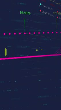 Ekranda gösterilen karmaşık mali veriler piyasa analizini gösteriyor. Ekranda çeşitli grafikler ve sayısal veriler gösterilerek, borsa eğilimleri veya ekonomik araştırmalara odaklanıldığı öne sürülmektedir..