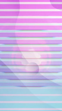 Arka planda şekil değiştiren çemberlerin animasyonu. Renk, şekil ve hareket konsepti dijital olarak oluşturulmuş video.