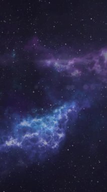 Karanlık arka plandaki yıldızların üzerindeki ışık noktalarının animasyonu. Dokusu ve tasarımı olan teknoloji arka planı.