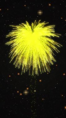 Siyah arkaplanda hareket eden parlak ışık lekelerinin canlandırması. Renk, şekil, ışık ve hareket konsepti dijital olarak oluşturulmuş video.