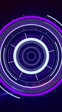 Kapsam taramasının animasyonu ve siyah arkaplanda parlayan ışık izleri. Dijital olarak oluşturulmuş küresel veri işleme, hesaplama ve dijital arayüz kavramı.