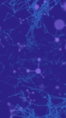 Amerikan Doları işareti üzerinden bağlantı ağının animasyonu. Küresel bağlantılar ve dijital arayüz konsepti dijital olarak oluşturulmuş video.