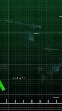 Şebeke üzerinde finansal veri işleme animasyonu. Küresel finans, iş, bağlantılar, hesaplama ve veri işleme kavramı dijital olarak oluşturulmuş video.