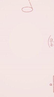 Beyaz arkaplan üzerinde matematiksel denklemlerin animasyonu. Küresel eğitim, bilim ve dijital arayüz kavramı dijital olarak oluşturulmuş video.