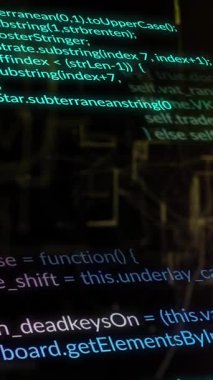 Borsa üzerinde veri işleme animasyonu. Dijital olarak oluşturulan küresel bağlantılar ve veri işleme kavramı.