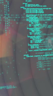 Animation of globe with network of connections and data processing. Global networks, computing and data processing concept digitally generated video.