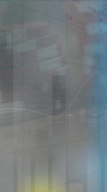 Oyun kartlarının kapatılmasına karşı istatistiksel veri işleme animasyonu. İş verileri ve analitik teknoloji kavramı