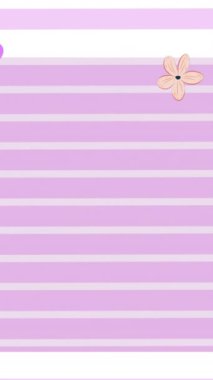 Pembe arka planda hareket eden birden fazla çiçeğin animasyonu. eğitim ve öğrenme kavramı dijital olarak oluşturulmuş video.