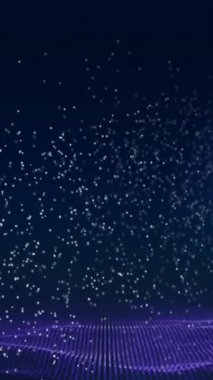 Mavi arka planda DNA ipliği animasyonu. Küresel bilim, teknoloji ve dijital arayüz kavramı dijital olarak oluşturulmuş video.