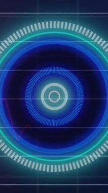 Finansal veri işleme üzerinde yapılan taramaların animasyonu. Küresel iş, finans, hesaplama ve veri işleme kavramı dijital olarak oluşturulmuş video.