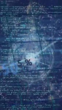 Bağlantılar ve veri işleme ağı olan dünyanın animasyonu. Dijital olarak oluşturulmuş küresel finans, iş, bağlantılar ve veri işleme kavramı.