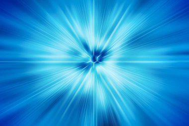 Düz dizayn soyut radyal ışık patlaması canlı mavi ve cyan warp hızı tüneli enerjisi yaratıyor. Gelecekçi, dinamik, elektromanyetik, dijital, hareket, enerji, teknoloji