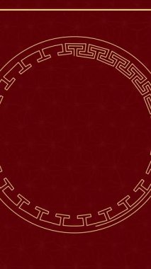 Kırmızı arka planda Çin feneri deseni ve dekorasyonu animasyonu. Çin yeni yılı, şenlik, kutlama ve geleneksel konsept dijital olarak oluşturulmuş video.