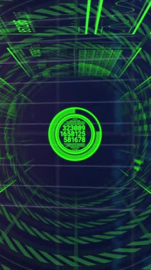 Şeffaf bir arkaplanda veri işleme. Küresel sosyal medya bağlantıları ve dijital arayüz konsepti dijital olarak oluşturulmuş video.