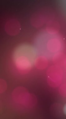 Fotokopi alanı olan turuncu ve pembe arkaplanlı ışık noktalarının animasyonu. Teknoloji arka plan kavramı