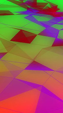 Canlı yeşil mor ve kırmızı bağlantıların animasyonu. dijital arayüz küresel bağlantı ve dijital olarak oluşturulan iletişim konsepti.