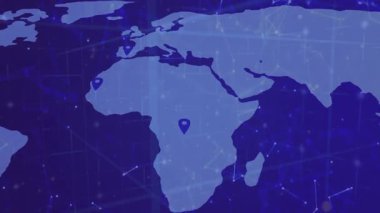 Yumuşak bulanıklaşma, harita şekli, iğne yayma ve bölgeleri birleştirme, ağı görselleştirme. Yer belirleme, ağ, bağlantı, dijital, teknoloji, iletişim, görselleştirme