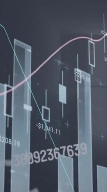 Küresel iş, finans ve dijital bağlantı kavramını sembolize eden parlak bir salon. Küresel iş bağlantıları ve dijital arayüz konseptini dijital olarak oluşturur.