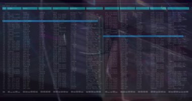 Teknik analist, özel sunucu girişinin izini sürerek güvenlik veri tablosundaki önemli noktaları takip ediyor. Siber güvenlik, veri analizi, dijital izleme, bilgi güvenliği, teknoloji, analitik, yenilik