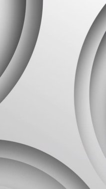 Gri dairesel arkaplan üzerinde hareket eden beyaz yıldızların animasyonu. İletişim, veri işleme, yaratıcılık ve dijital arayüz arka plan kavramı dijital olarak oluşturuldu.