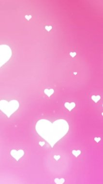 Dijital olarak üretilen renk, şekil ve hareket konseptinin animasyonu. Aşk, duygular ve duygu konsepti dijital olarak oluşturulmuş video.