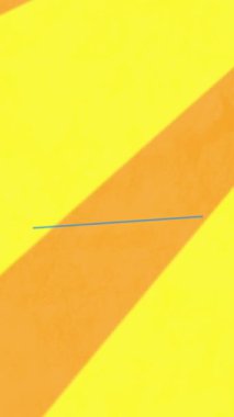 Sarı arka planda, günışığının üzerinde dairelerin ve geometrik şekillerin animasyonu. Dijital olarak üretilen hologram, illüstrasyon, güneş ışığı, tasarım, sanat ve soyut kavram.