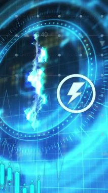 Siyah arka planda dolar sembolü olan finansal veri işleme alanı taraması animasyonu. Dijital olarak oluşturulan küresel finansman, bilgisayar ve dijital arayüz kavramı.