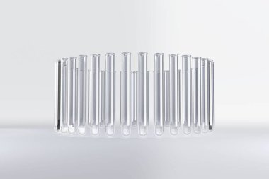 Test tube with chemical solution, Close-up