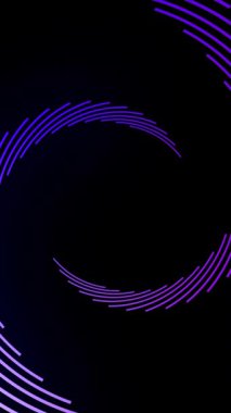 Siyah arka planda menekşe sarmalı üzerinden satışın animasyonu. İş, ticaret, satış ve promosyon konsepti dijital olarak oluşturulmuş video.