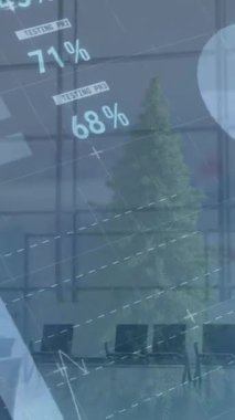 Havaalanında yürüyen insanların zaman aşımına karşı istatistiksel veri işleme. küresel ağ ve iş teknolojisi kavramı